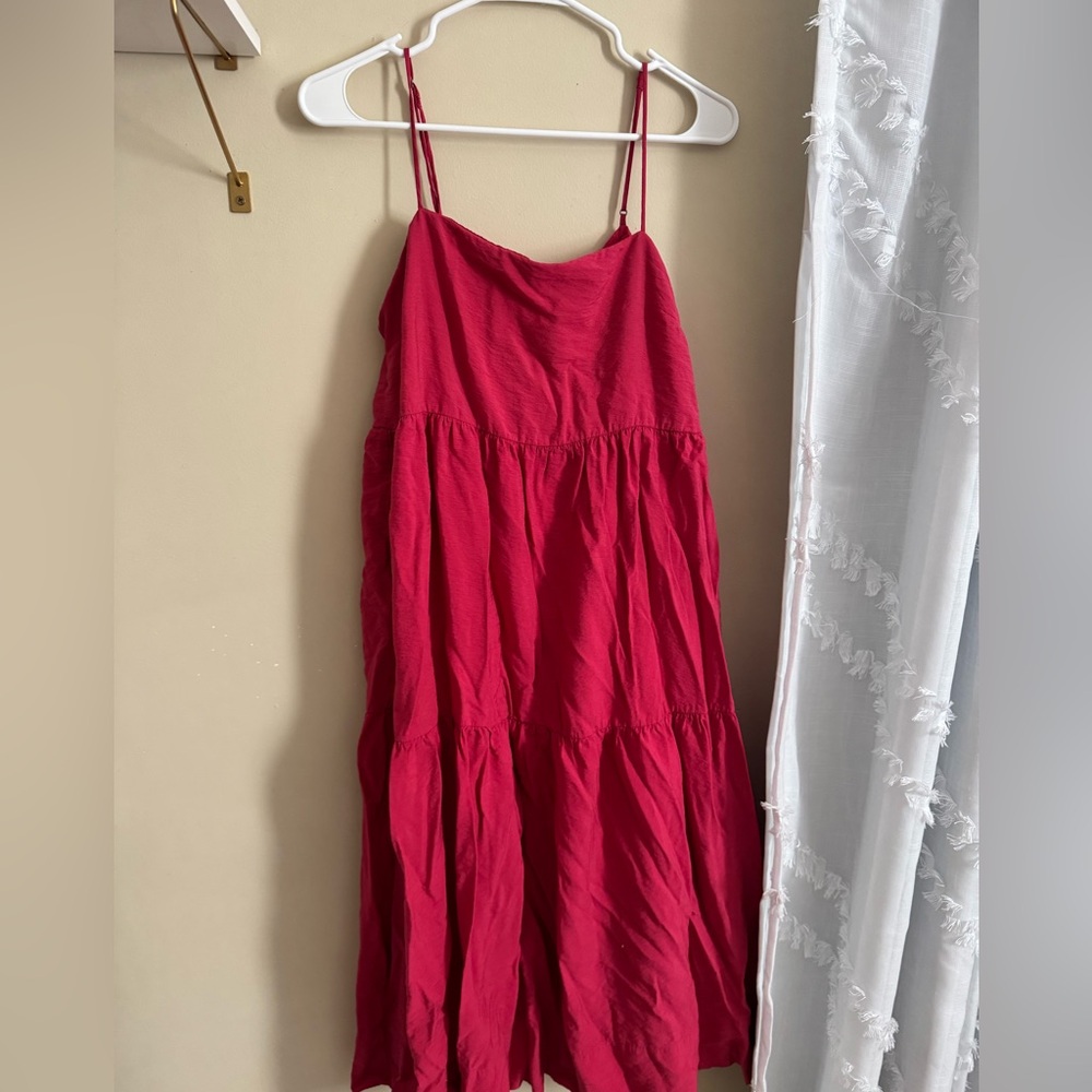 Abercrombie & Fitch Red Layered Dress